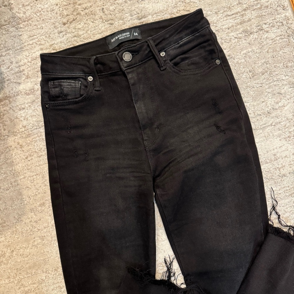 JBD Black Crop Flare Jeans - Picture 5 of 8